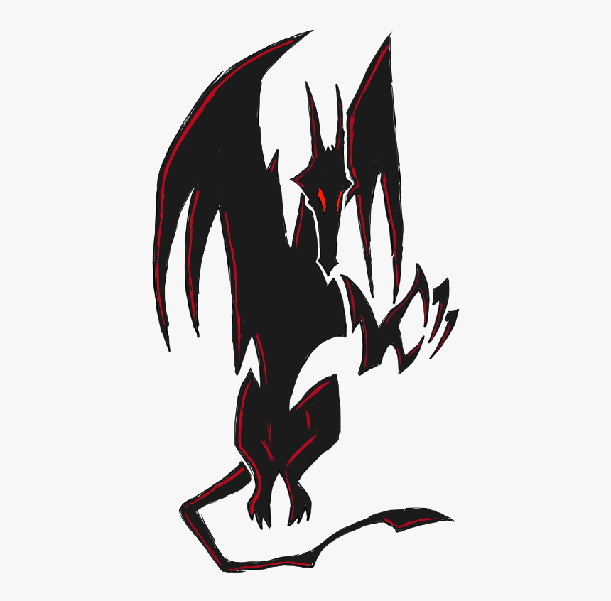 A Shadow Horror, Sometimes Called Horror Dragons Are - Illustration, HD Png Download