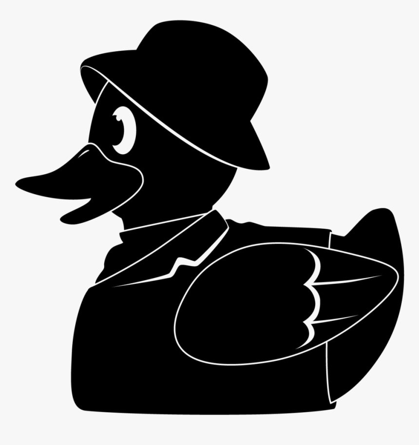 Duck Logo Bnw - Duck, HD Png Download
