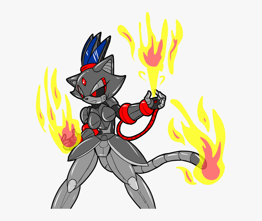 Blaze The Cat Roboticized, HD Png Download