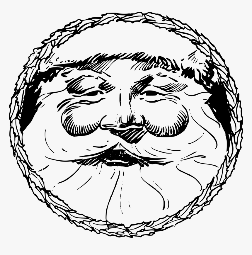 Santa Circle Head - Spanking Paddle For Christmas, HD Png Download