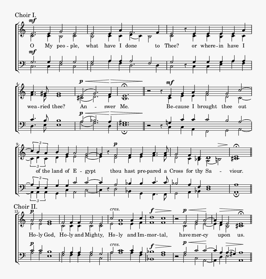 Ew Choirstaff <<override Score - Healey Willan Communion Service Pdf, HD Png Download