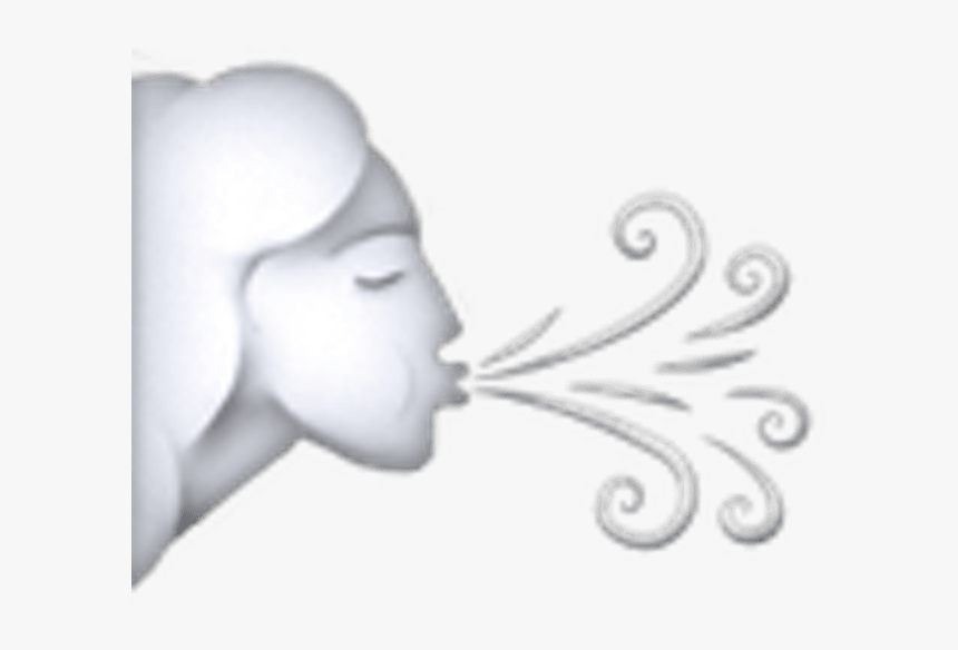 Wind Blowing Emoji, HD Png Download