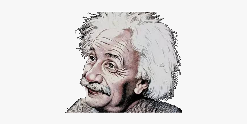 Albert Einstein T-shirt Smile - Cartoon Image Of Einstein, HD Png Download