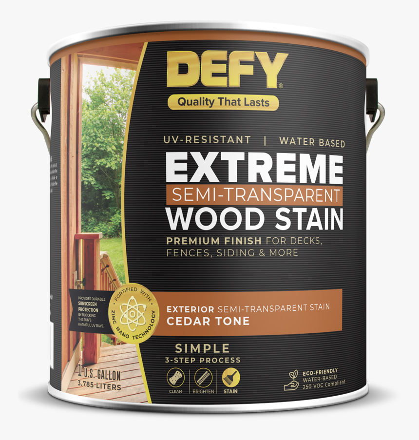 Defy Extreme Stain 1 Gallon - Defy Extreme Wood Stain, HD Png Download