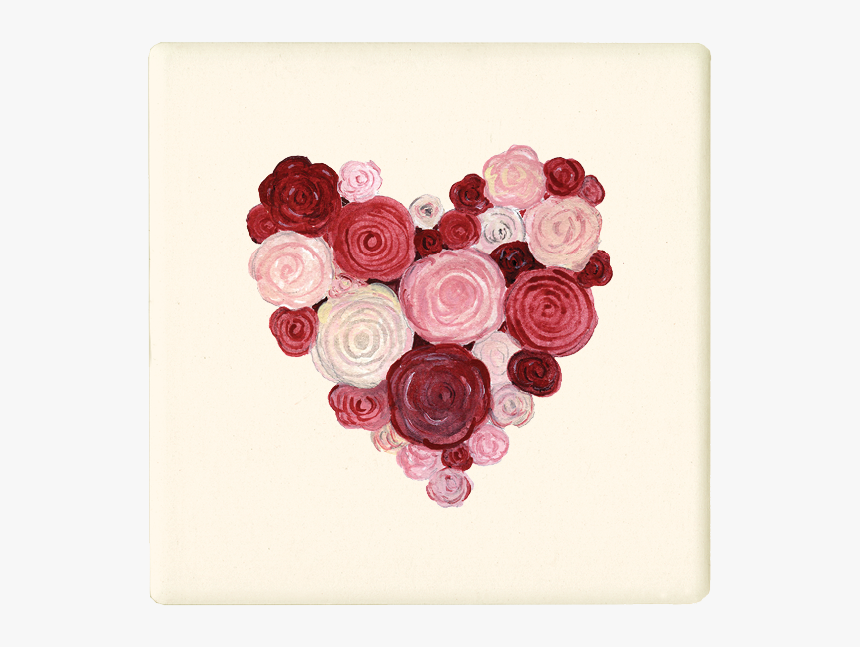 Rose Heart Wreath 
 Class Lazyload Lazyload Mirage - Garden Roses, HD Png Download