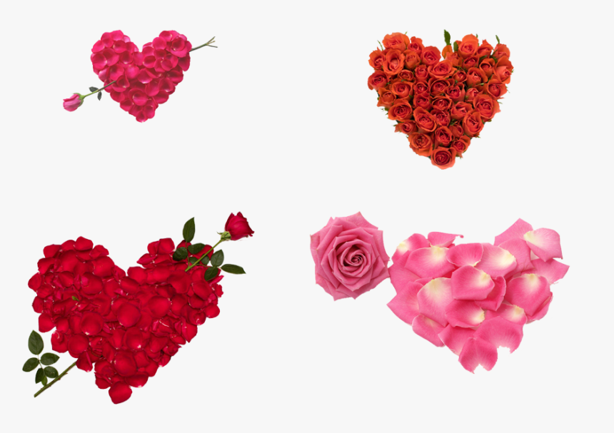 Heart Rose Transparent - Love Rose For Girlfriend, HD Png Download