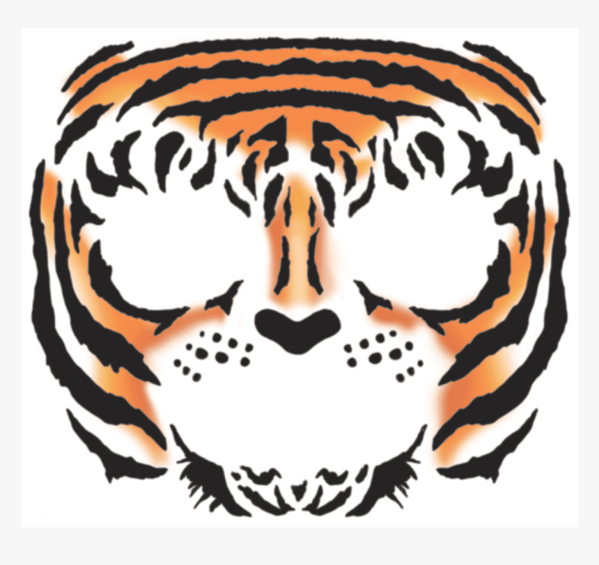 Face Tiger Temporarytattoo - Tiger Face Temporary Tattoo, HD Png Download