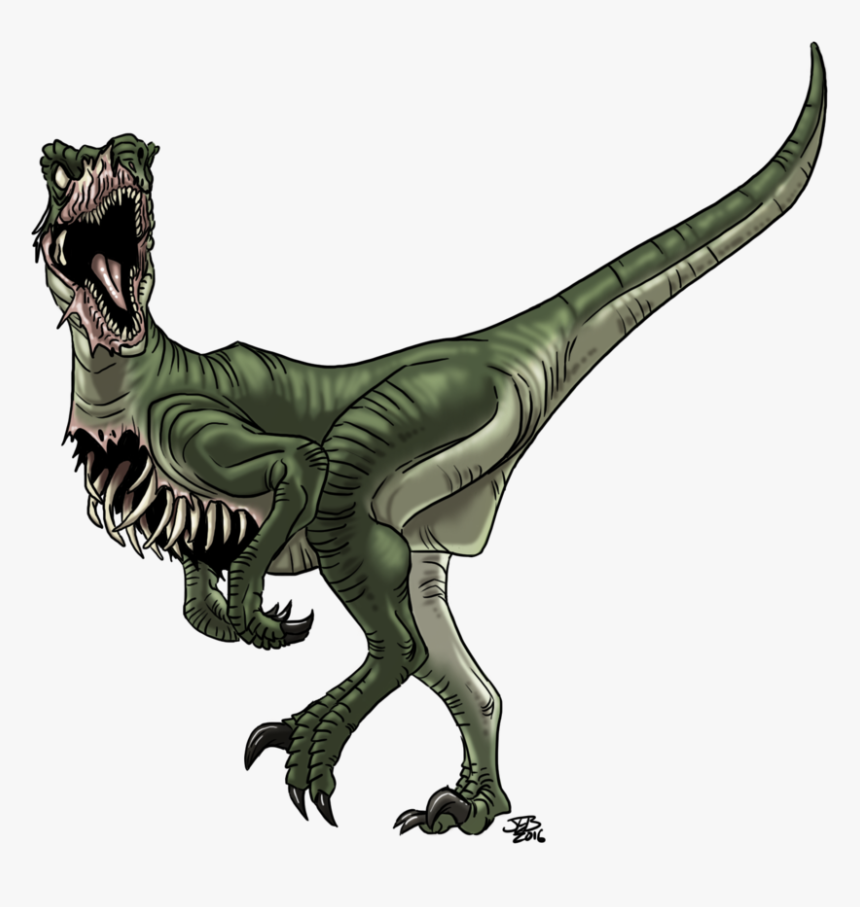 Velociraptor Transparent Undead - Zombie Raptor, HD Png Download