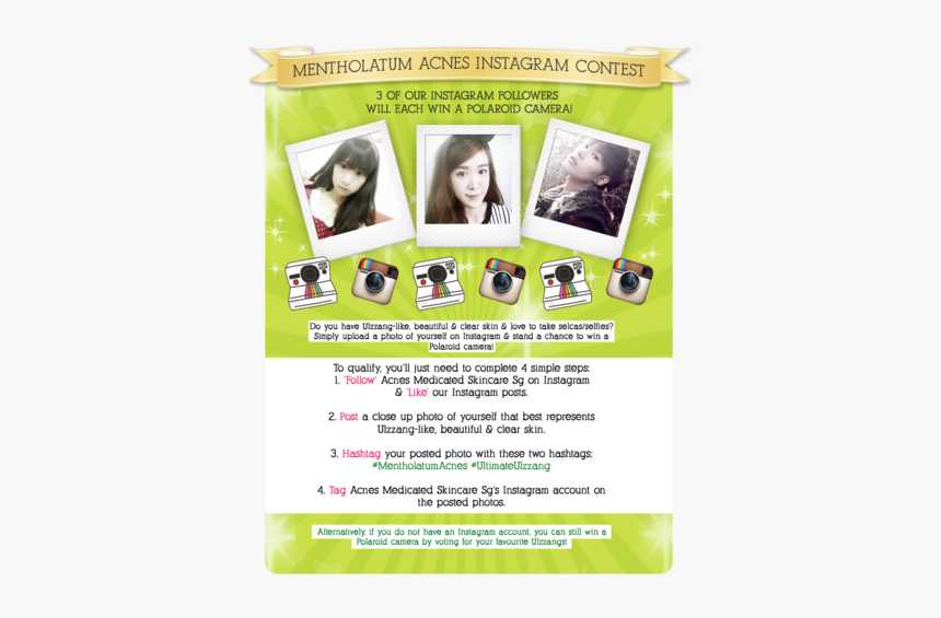 Vote For Your Favourite Mentholatum Acnes Ultimate - Contest Photo Like Instagram, HD Png Download