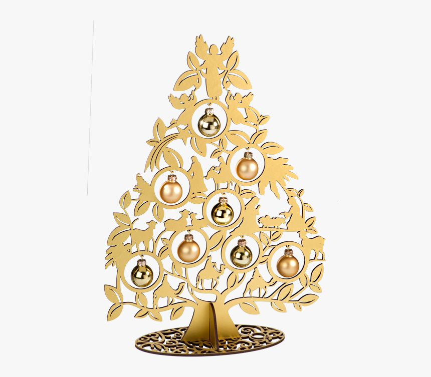Large Gold Tree - Free Transparent Christmas Tree Gold, HD Png Download