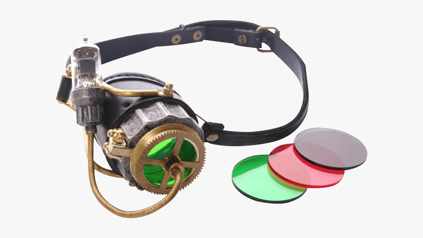 Steampunk Single Eye Led Light Goggles - Monocle, HD Png Download