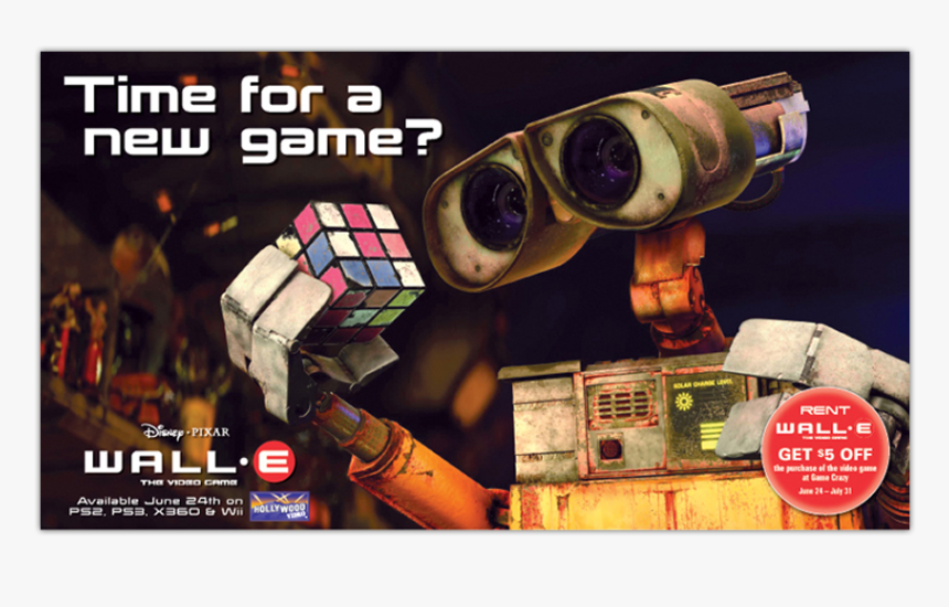 Wall E Rubik's Cube, HD Png Download