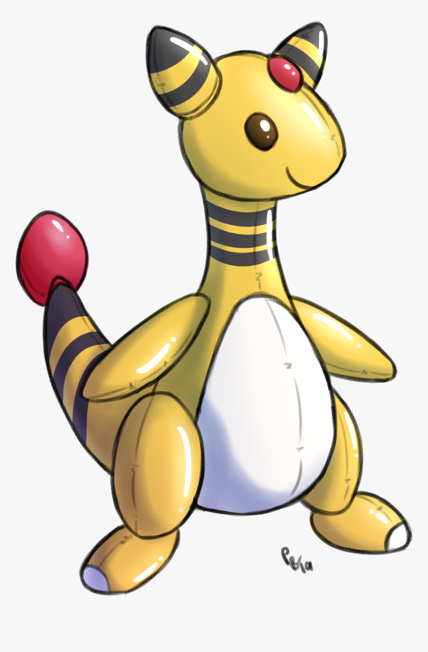Inflatable Ampharos - Cartoon, HD Png Download