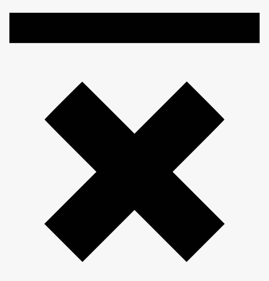 X Delete Bottom Top Line Abstract - Graphic Design, HD Png Download