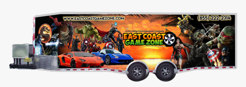 Video Game Truck, Game Bus, Game Trailer In Beaufort - Lamborghini, HD Png Download