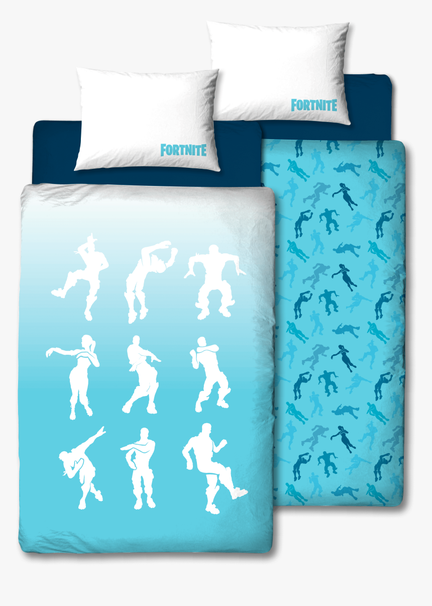 Single Fortnite Duvet Reversible One Side Showing A - Fortnite Taniec, HD Png Download