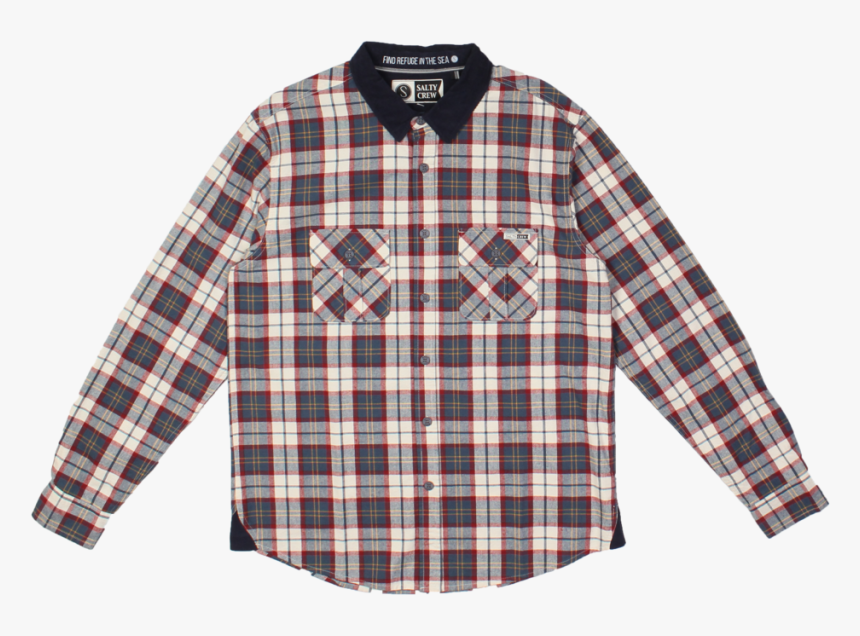 Salty Crew Skeg Flannel Navy - Our Legacy Shirt Check, HD Png Download