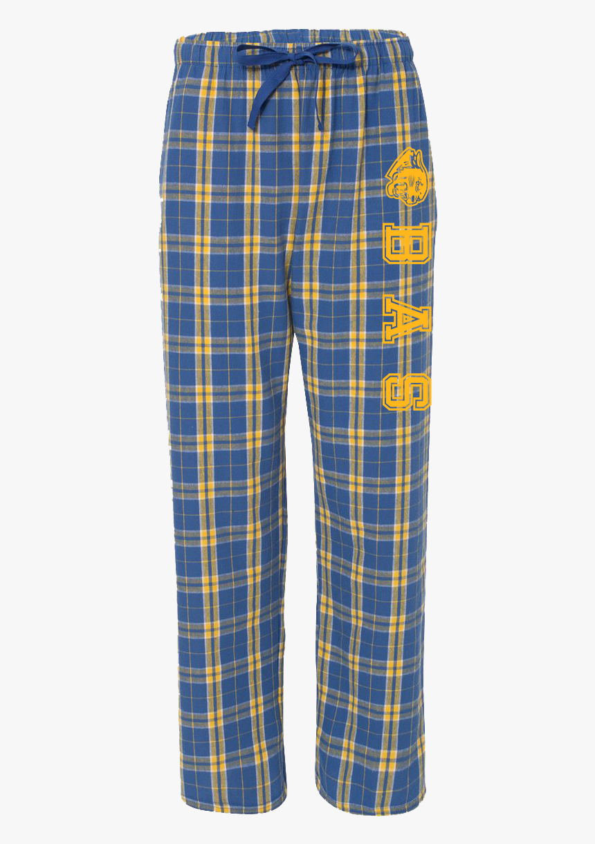 1 Royal Flannel - Womens Yellow Plaid Pajama Pants, HD Png Download