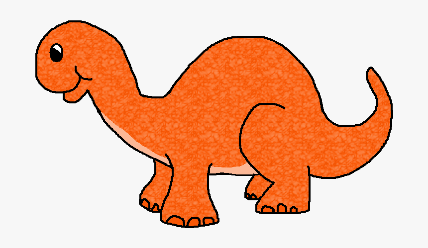 Dinosaur Clipart Orange - Dinosaur Clip Art, HD Png Download