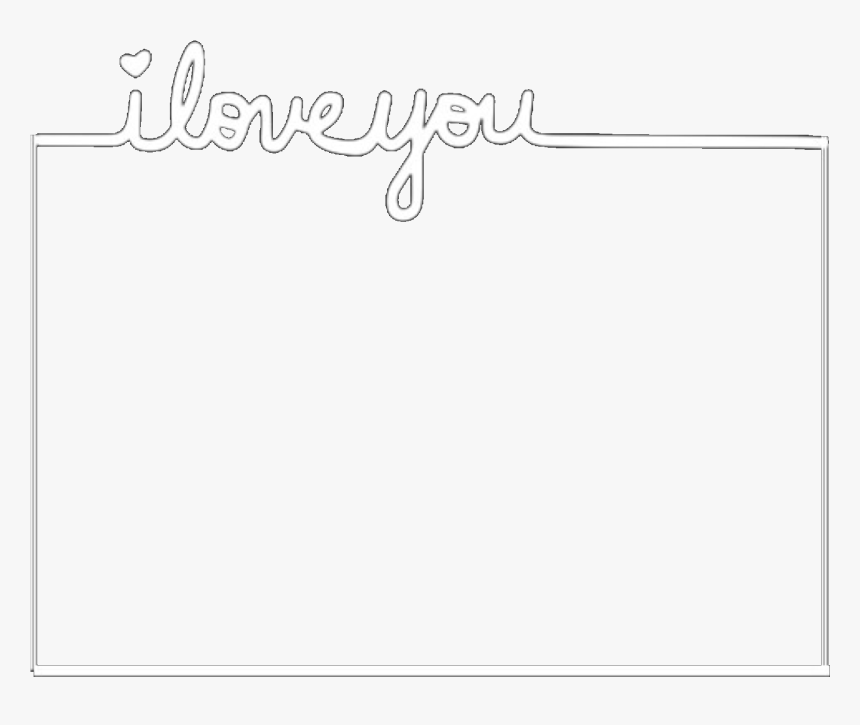 #iloveyou #white #box #rectangle #square #whitesquare - Parallel, HD Png Download