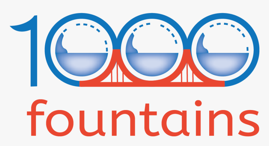 1000 Fountains Logo - Circle, HD Png Download
