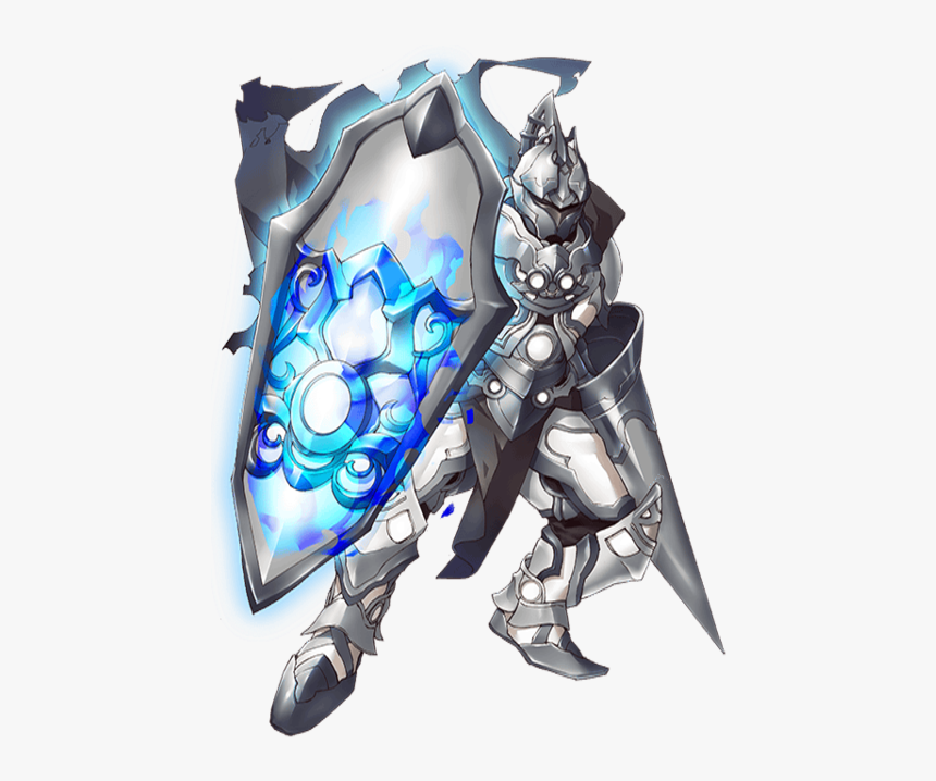 Transparent Knight Blue - Blue And Silver Knight, HD Png Download