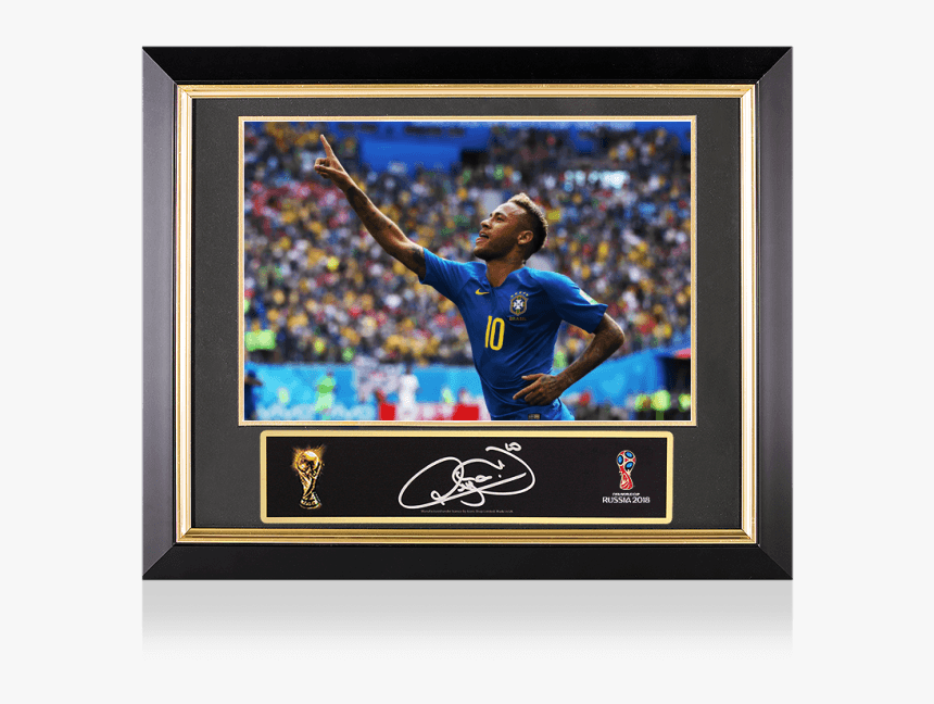 Neymar Jr Official Fifa World Cup™ Signed Plaque And - Neymar, HD Png Download