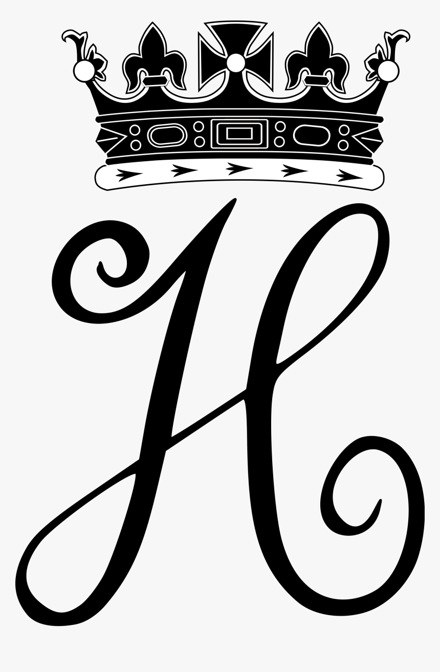 Duke And Duchess Clipart Black And White Clip Art Black - Meghan And Harry Monogram, HD Png Download
