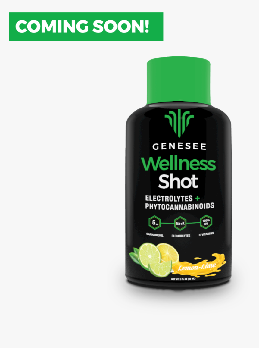Genesee Wellness Shot Lemon-lime - Lime, HD Png Download