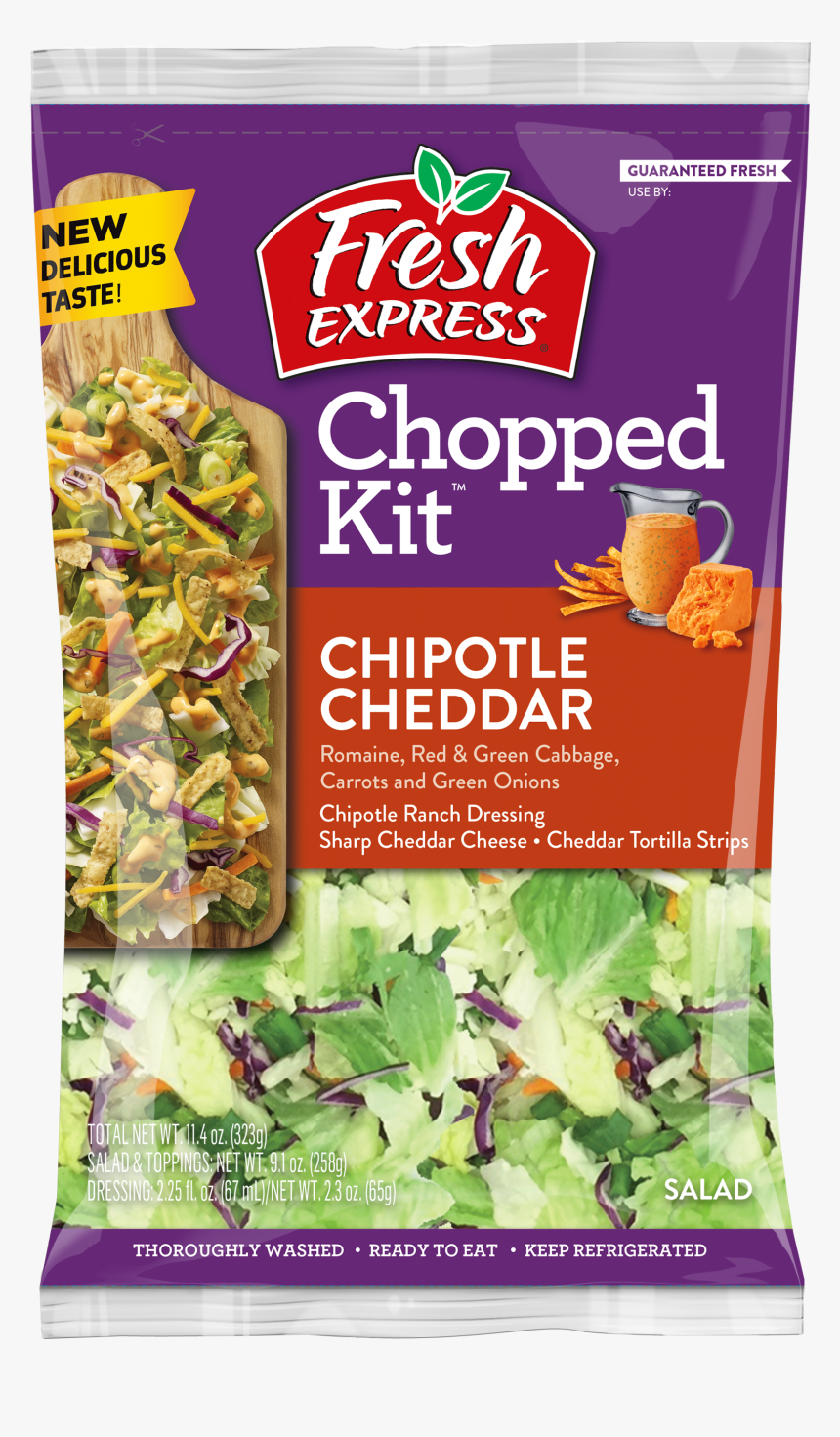 Chipotle Cheddar Chopped Kit - Fresh Express Chipotle Cheddar, HD Png Download