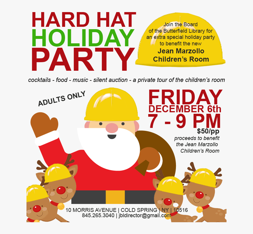 Hard Hat Holiday Party - Cartoon, HD Png Download