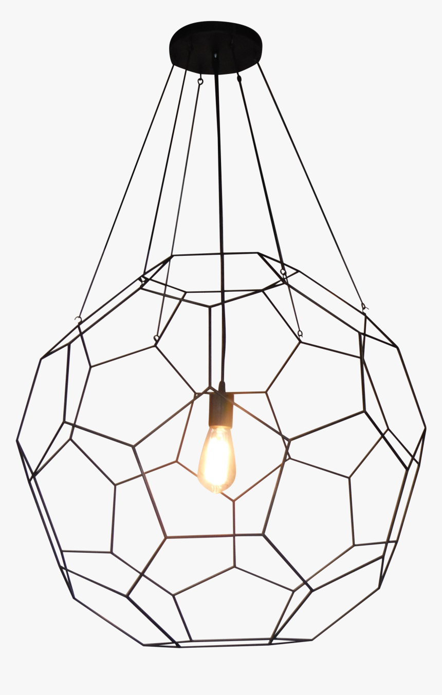 Truncated Icosahedron Pendant Light Chairish - Chandelier, HD Png Download