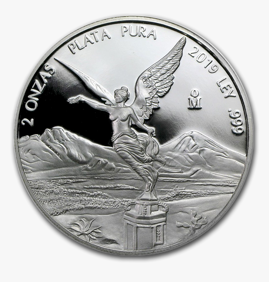 2019 2 Oz Mexico Libertad - 2019 2 Oz Silver Libertad, HD Png Download
