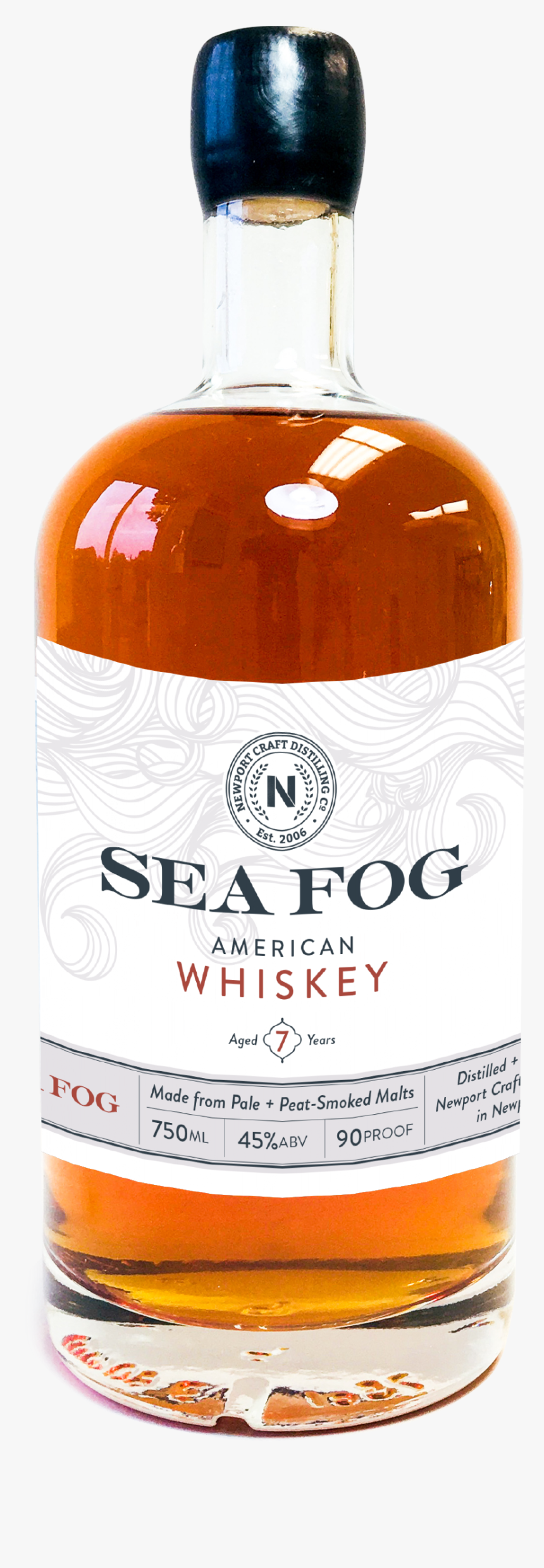 Newportcraft Seafog Whiskey - Glass Bottle, HD Png Download