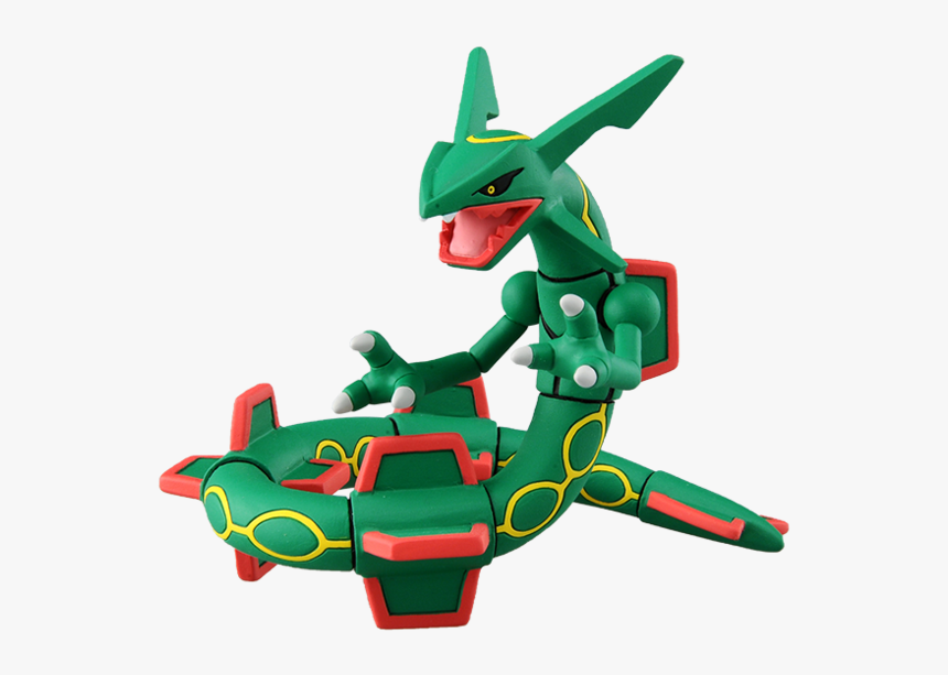 Pokemon - Moncolle - Rayquaza - Pvc Figure - Pokemon Rayquaza Action Figure, HD Png Download