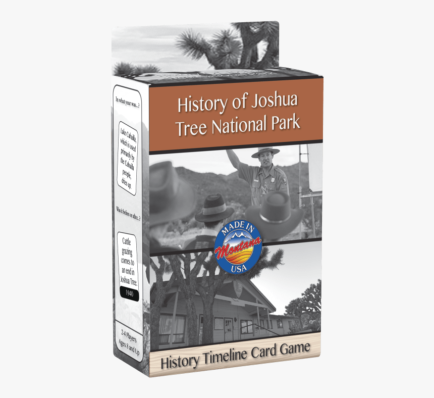 Joshua Tree National Park History Timeline Card Game, HD Png Download