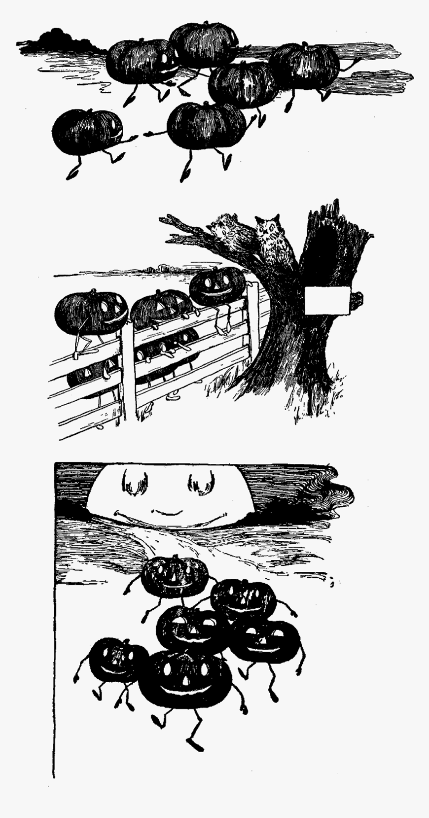 Halloween Jack O Lanterns Pumpkins Craft Transfers - Illustration, HD Png Download