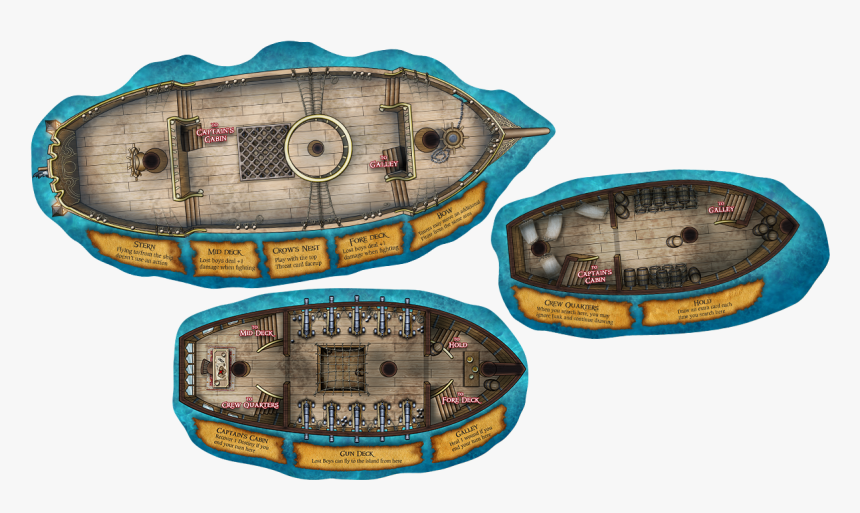 Nverland Ship - Neverland's Legacy Board Game, HD Png Download