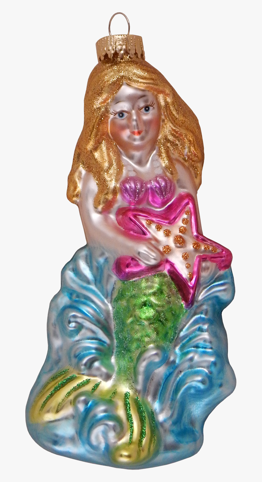 Mermaid With Starfish, 14cm - Figurine, HD Png Download