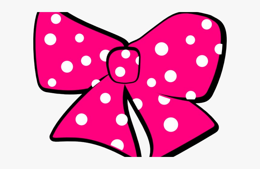 Minnie Mouse Clipart Pink Ribbon - Minnie Mouse Logo Png, Transparent Png