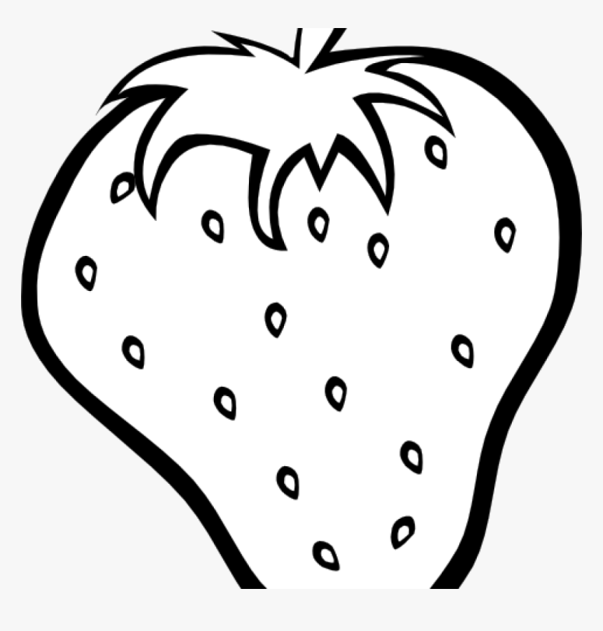 Strawberry Clipart Black And White Strawberry Clipart - Strawberry Black And White, HD Png Download