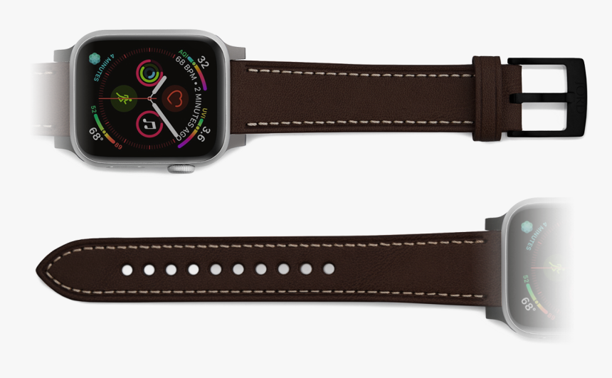 Premium Brown Leather Iwatch Band - Strap, HD Png Download