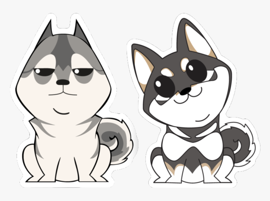 The Lone Wolf And Fox - Cartoon, HD Png Download