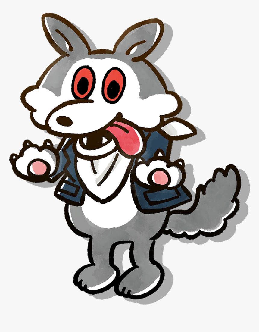 Enemy Wolf - Cartoon, HD Png Download