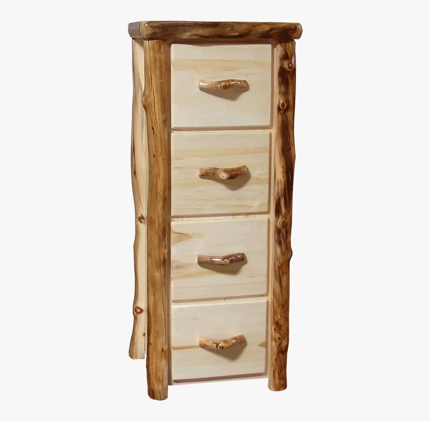 Aspen Log 4 Drawer File Cabinet - Chest Of Drawers, HD Png Download