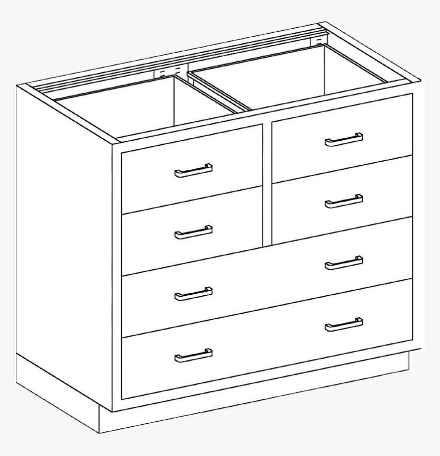 Blickman Built In Cabinet Dr35hs 
 Title Blickman Built - Chest Of Drawers, HD Png Download