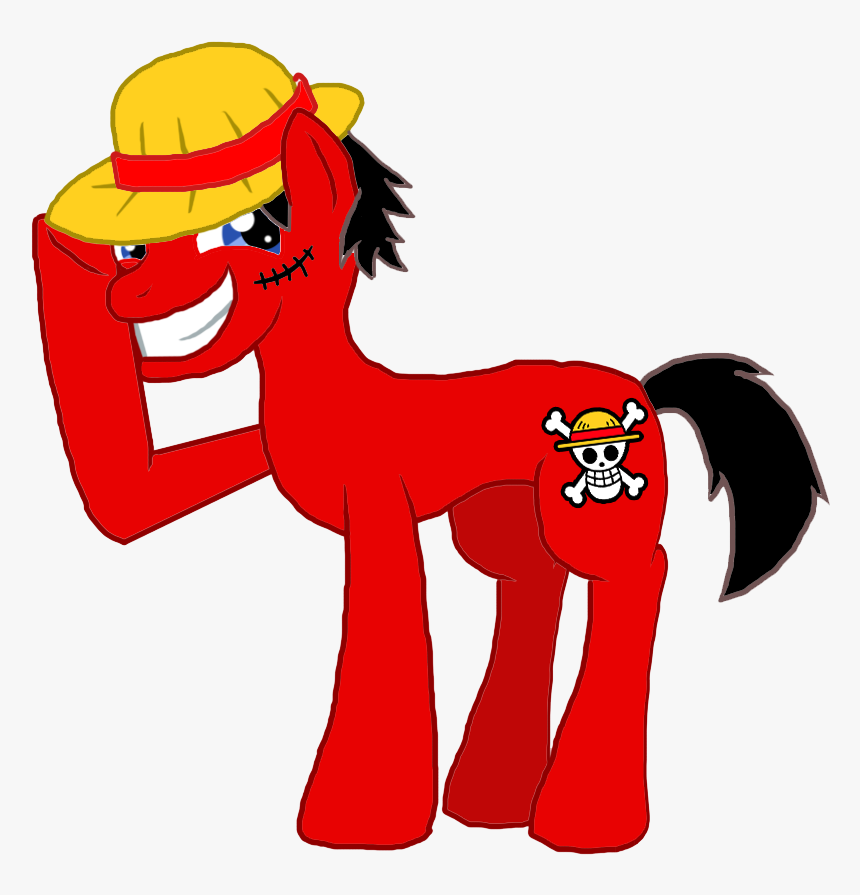 Moheart7, Hat, Monkey D Luffy, One Piece, Ponified, - One Piece, HD Png Download