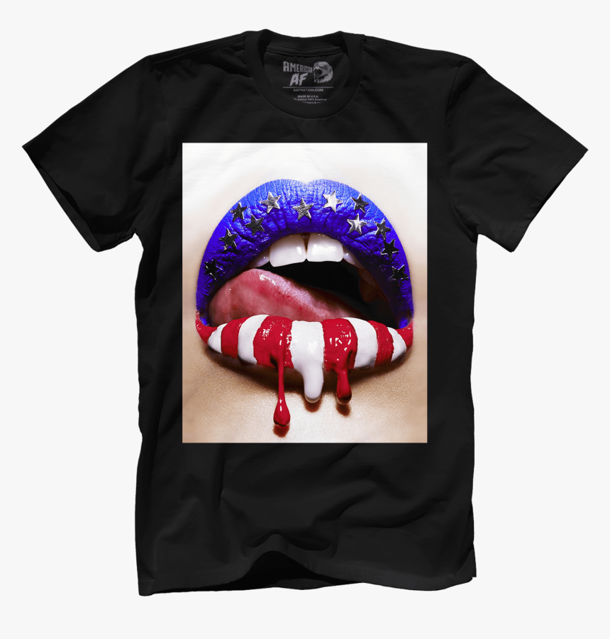 American Flag Lips, HD Png Download