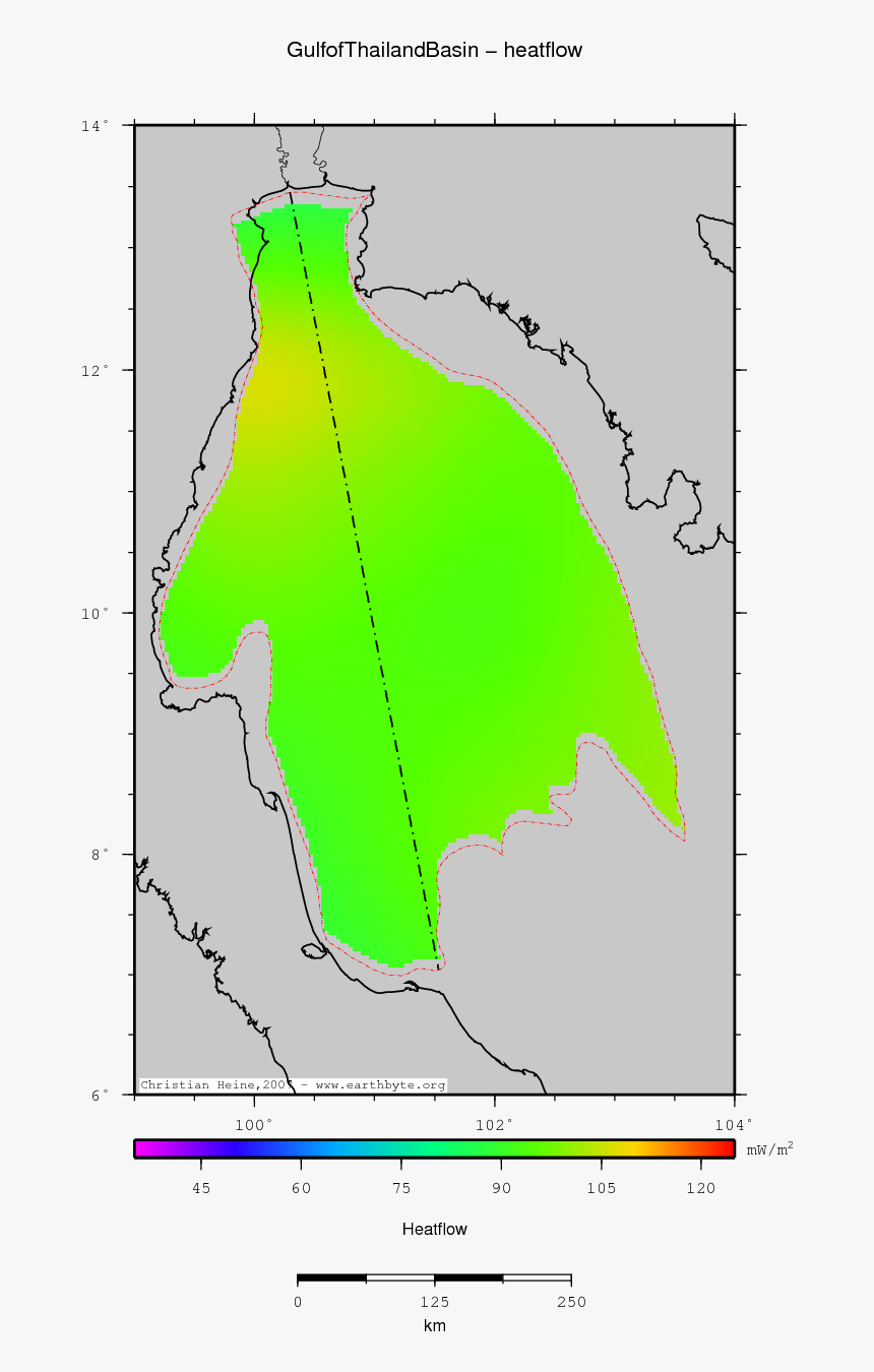 Gulf Of Thailand Basin Location Map - Basin, HD Png Download