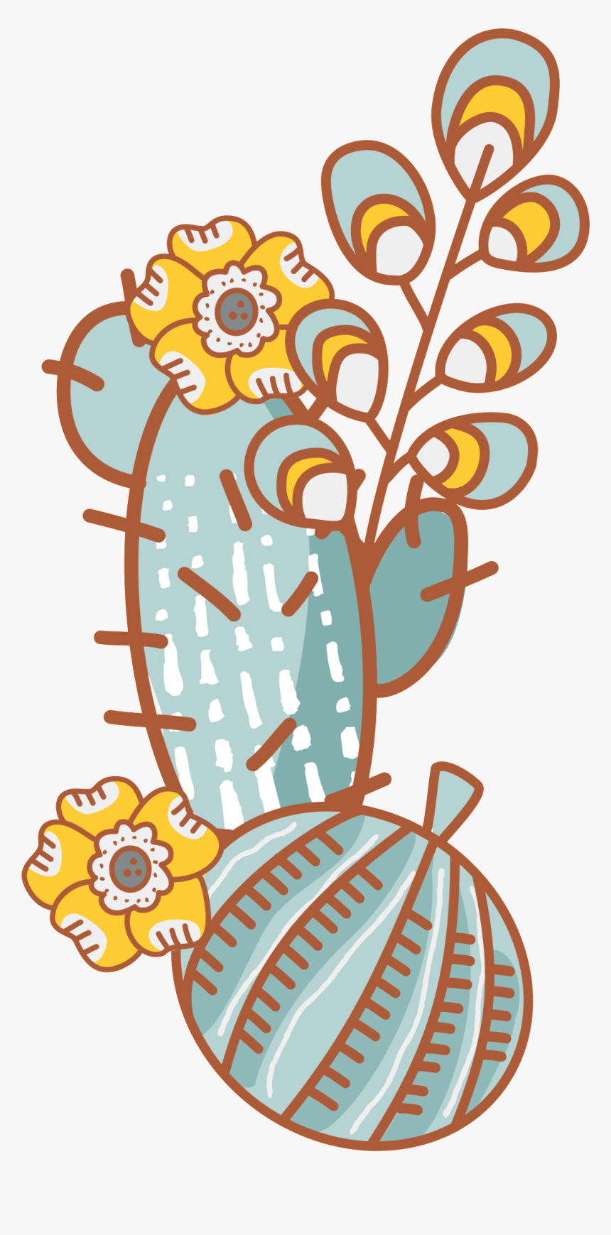 Acuarela Cactus Png Transparente, Png Download